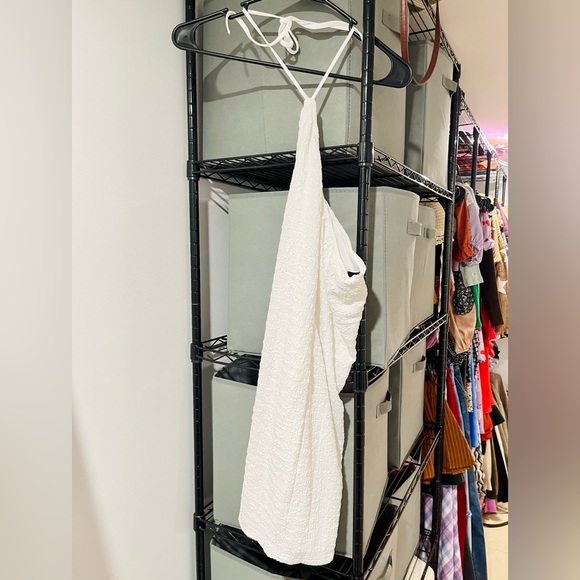 SHEIN tie back textured dress - Picture 2 of 9